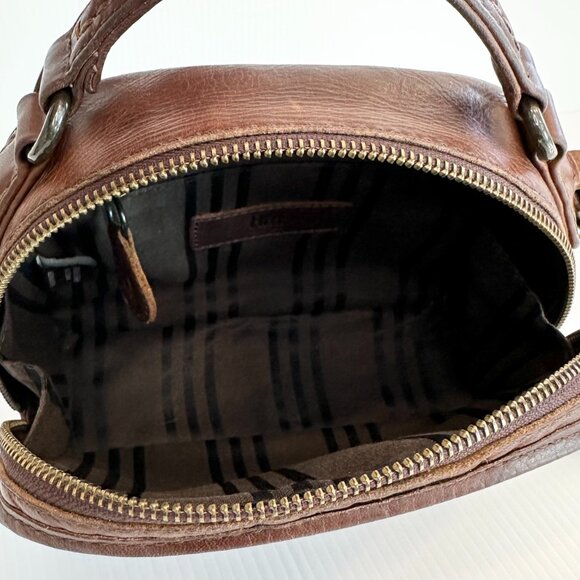 Frye Melissa Top Handle Crossbody Bag Tan Leather Casual Vibe - Picture 6 of 12